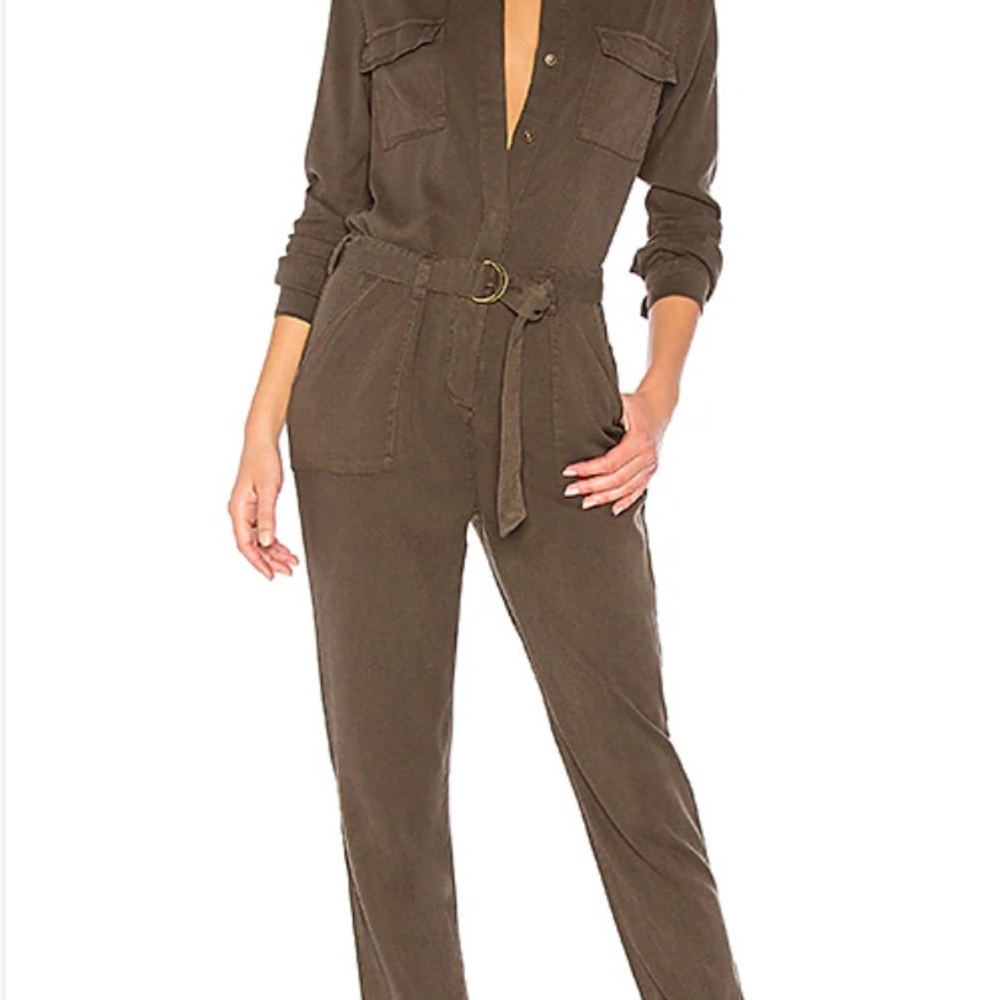 Anthropologie Michael Stars Utility Jumpsuit in Loden